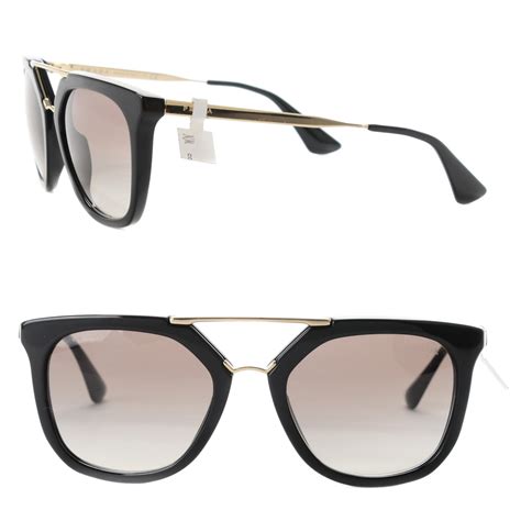 PRADA Catwalk Sunglasses SPR 13Q Black 